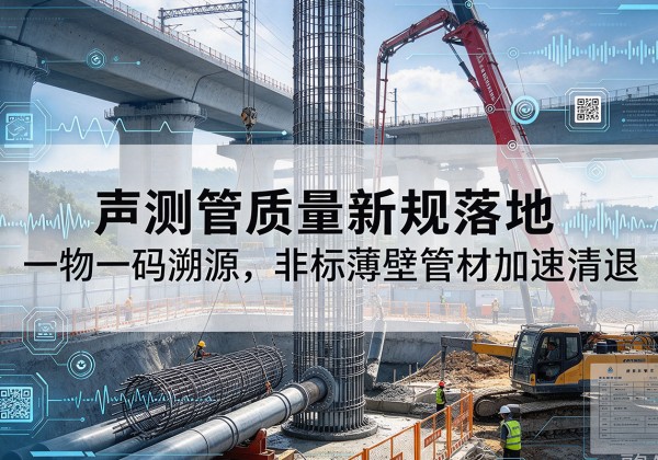渝水声测管质量新规落地，一物一码溯源，非标薄壁管材加速清退